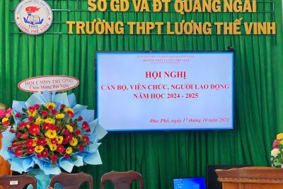 HỘI NGHỊ CÁN BỘ, VIÊN CHỨC VÀ NGƯỜI LAO ĐỘNG NĂM HỌC: 2024 – 2025