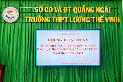 TẬP HUẤN VỀ PHÒNG CHỐNG BẠO LỰC HỌC ĐƯỜNG, XÂM HẠI TRẺ EM