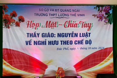 HỌP MẶT CHIA TAY GIÁO VIÊN NGHỈ HƯU THEO CHẾ ĐỘ