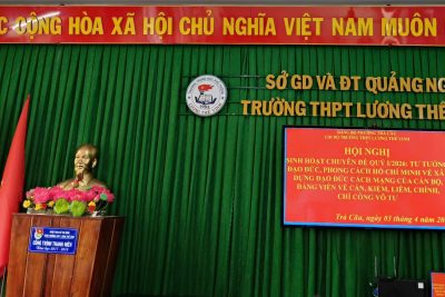 SINH HOẠT CHUYÊN ĐỀ QUÝ I NĂM 2026 CỦA TRƯỜNG THPT LƯƠNG THẾ VINH