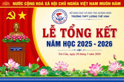 LỄ TỔNG KẾT NĂM HỌC 2025 – 2026 CỦA TRƯỜNG THPT LƯƠNG THẾ VINH