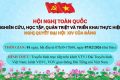 HỘI NGHỊ TOÀN QUỐC QUÁN TRIỆT VÀ TRIỂN KHAI NGHỊ QUYẾT ĐẠI HỘI XIV CỦA ĐẢNG