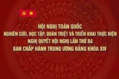 TRƯỜNG THPT LƯƠNG THẾ VINH THAM GIA HỘI NGHỊ TOÀN QUỐC NGHIÊN CỨU, HỌC TẬP, QUÁN TRIỆT VÀ TRIỂN KHAI THỰC HIỆN NGHỊ QUYẾT HỘI NGHỊ LẦN THỨ BA CỦA BCH TRUNG ƯƠNG ĐẢNG KHÓA XIV